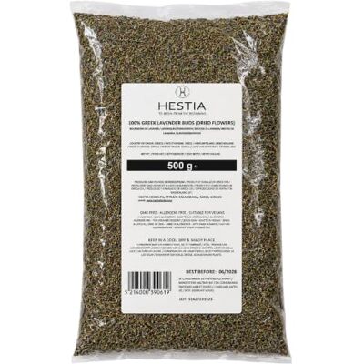 HESTIA Herbs Bourgeons de Lavande Alimentaire Séchés 500 g Parfaits pour les infusions, pâtisseries, desserts, biscuits et recettes culinaires - Publicité HESTIA Herbs Bourgeons de Lavande Alimentaire Séchés 500 g Parfaits pour les infusions, pâtisseries, desserts, biscuits et recettes culinaires - Publicité