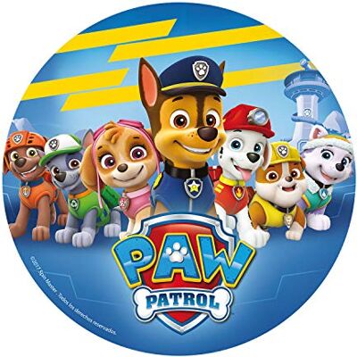 Dekora - PAW Patrol - Edible Wafer - Round - Cake Topper - Publicité Dekora - PAW Patrol - Edible Wafer - Round - Cake Topper - Publicité
