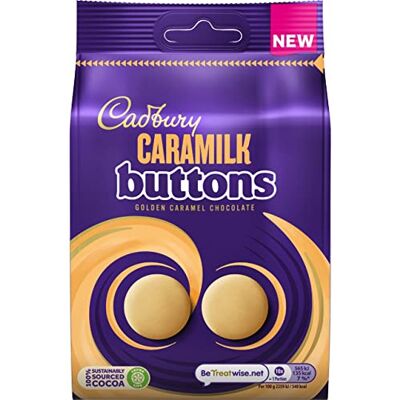 Cadbury Caramilk Buttons, chocolat caramel doré, 105 g (lot de 1) - Publicité Cadbury Caramilk Buttons, chocolat caramel doré, 105 g (lot de 1) - Publicité
