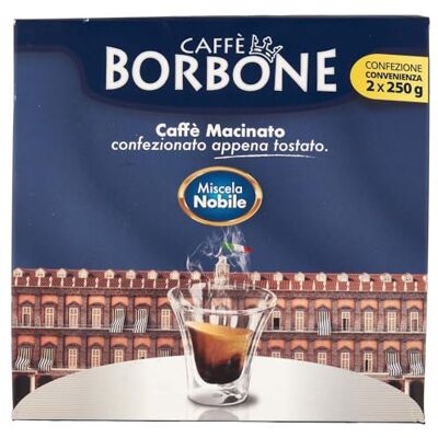 Caffè Borbone Café Moulu Mélange Nobile 2 x 250g - Publicité Caffè Borbone Café Moulu Mélange Nobile 2 x 250g - Publicité