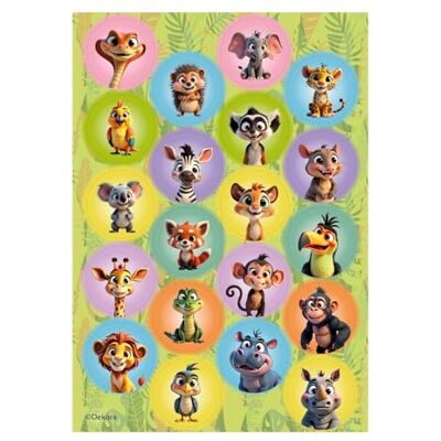 dekora , Mini Disques Comestibles Animaux de la Jungle Décorations Comestibles pour Cupcakes, Biscuits et Muffins, Goûters et Fêtes d'Enfants, Disques de 3,4 CM - Publicité dekora , Mini Disques Comestibles Animaux de la Jungle Décorations Comestibles pour Cupcakes, Biscuits et Muffins, Goûters et Fêtes d'Enfants, Disques de 3,4 CM - Publicité