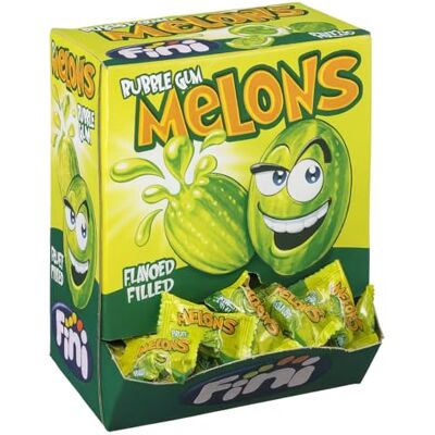 Fini Bubble gum Melons 200 pcs- - Publicité Fini Bubble gum Melons 200 pcs- - Publicité