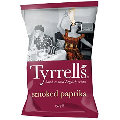 Tyrrells Tyrrell's Chips Lisses Paprika 150 g - Publicité Tyrrells Tyrrell's Chips Lisses Paprika 150 g - Publicité