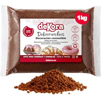 dekora – Dekocrunchies Café 1 kg, Sprinkles croustillants au goût intense, Décors sucrés, Topping pâtisserie, Perles comestibles pour décoration de gâteaux, biscuits, donuts et génoises - Publicité dekora – Dekocrunchies Café 1 kg, Sprinkles croustillants au goût intense, Décors sucrés, Topping pâtisserie, Perles comestibles pour décoration de gâteaux, biscuits, donuts et génoises - Publicité