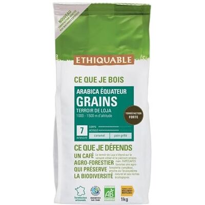 Café Arabica Équateur Ethiquable - 1kg - Publicité Café Arabica Équateur Ethiquable - 1kg - Publicité