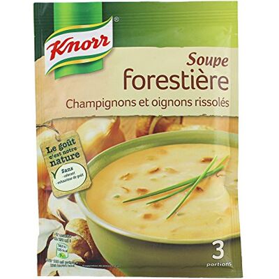 Knorr Soupe forestière, champignons & oignons rissolés Le sachet de 85g - Publicité Knorr Soupe forestière, champignons & oignons rissolés Le sachet de 85g - Publicité