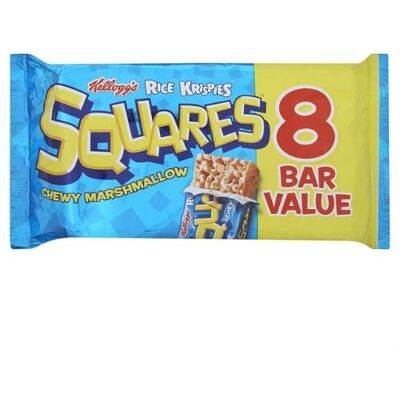 KELLOGG'S Lot de 3 carrés de riz Krispie Guimauve 8 x 28 g - Publicité KELLOGG'S Lot de 3 carrés de riz Krispie Guimauve 8 x 28 g - Publicité