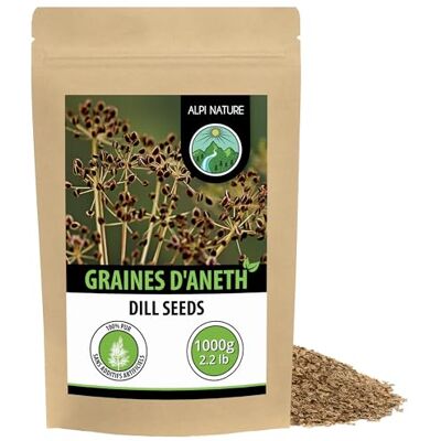 Alpi Nature Aneth Graines 1kg, Graines d'Aneth Entières Crues pour la Cuisine et préparation de Thé - Publicité Alpi Nature Aneth Graines 1kg, Graines d'Aneth Entières Crues pour la Cuisine et préparation de Thé - Publicité