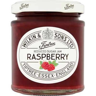 Tiptree Confiture de framboises au sucre réduit 200 g Lot de 6 - Publicité Tiptree Confiture de framboises au sucre réduit 200 g Lot de 6 - Publicité
