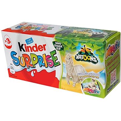 Kinder Oeuf Surprise Natoons 20g Nouvelle version 2022/2023 Le paquets de 3 oeufs. (1) - Publicité Kinder Oeuf Surprise Natoons 20g Nouvelle version 2022/2023 Le paquets de 3 oeufs. (1) - Publicité