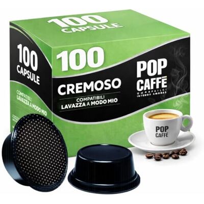 Pop Caffè - E-mio Deciso - A Modo Mio - 100pz - Capsules - Publicité Pop Caffè - E-mio Deciso - A Modo Mio - 100pz - Capsules - Publicité