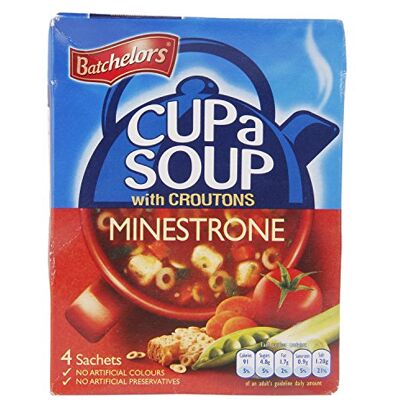Batchelors Cup A Soup Minestrone with Croutons (1 x 94g Box) - Publicité Batchelors Cup A Soup Minestrone with Croutons (1 x 94g Box) - Publicité