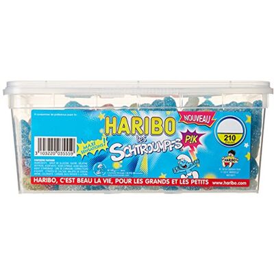 HARIBO Bonbon Gélifié les Schtroumpfs Pik x 210 Pièces 1,31 kg - Publicité HARIBO Bonbon Gélifié les Schtroumpfs Pik x 210 Pièces 1,31 kg - Publicité