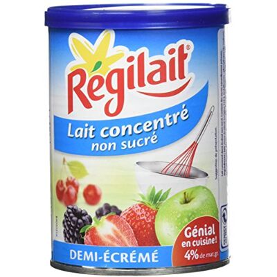 Regilait Régilait Lait Concentré Non Sucré Boîte Demi-Écrémé 3 x 410 g Lot de 2 - Publicité Regilait Régilait Lait Concentré Non Sucré Boîte Demi-Écrémé 3 x 410 g Lot de 2 - Publicité
