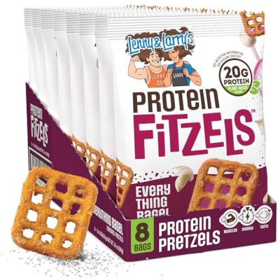 Lenny & Larry's Fitzels Protein Pretzels (8x85g) Bagel à tout faire - Publicité Lenny & Larry's Fitzels Protein Pretzels (8x85g) Bagel à tout faire - Publicité