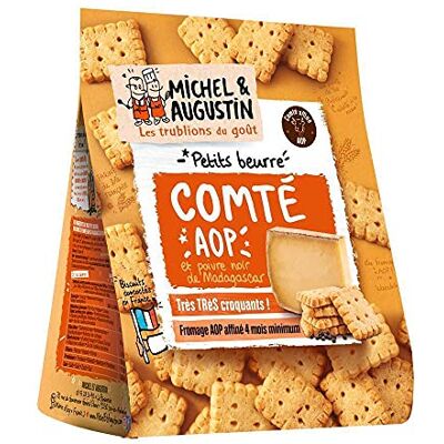 Michel et Augustin Petits beurre apéritif Comté AOP et poivre de Madagascar 100g - Publicité Michel et Augustin Petits beurre apéritif Comté AOP et poivre de Madagascar 100g - Publicité