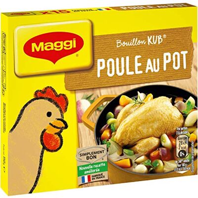 Maggi Bouillon KUB Poule au Pot (15 cubes) -150g Lot de 3 - Publicité Maggi Bouillon KUB Poule au Pot (15 cubes) -150g Lot de 3 - Publicité