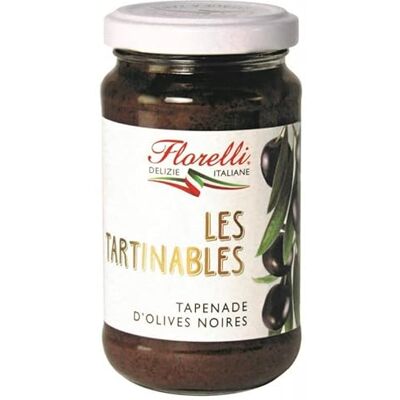 Florelli Pasta Et Bruschetta Tapenade D'Olives Noires 190G Lot De 4 - Publicité Florelli Pasta Et Bruschetta Tapenade D'Olives Noires 190G Lot De 4 - Publicité