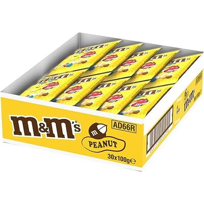M&M's Peanut Maxi Sachet 100g carton de 30 maxi sachets - Publicité M&M's Peanut Maxi Sachet 100g carton de 30 maxi sachets - Publicité