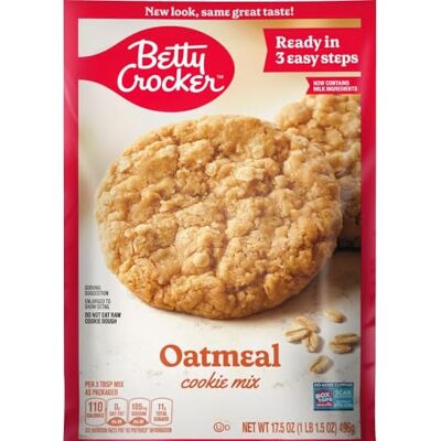 Betty Crocker Mélange de biscuits à l'avoine 496 g - Publicité Betty Crocker Mélange de biscuits à l'avoine 496 g - Publicité