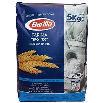 Barilla Farina Tipo 00 Grano Tenero Lot de 3 farines de blé tendre 5 kg - Publicité Barilla Farina Tipo 00 Grano Tenero Lot de 3 farines de blé tendre 5 kg - Publicité
