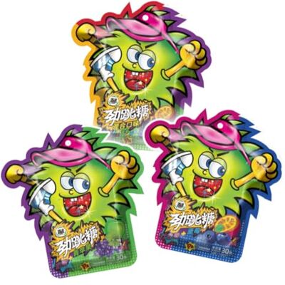 McKona Bonbons Pétillants Lot De 3, 90g 2 Saveurs Mixées 30g Par Sachet Sucre Amusant Idée Cadeau Pour Fêtes Et Cinéma (Pomme Verte+Raisin) - Publicité McKona Bonbons Pétillants Lot De 3, 90g 2 Saveurs Mixées 30g Par Sachet Sucre Amusant Idée Cadeau Pour Fêtes Et Cinéma (Pomme Verte+Raisin) - Publicité