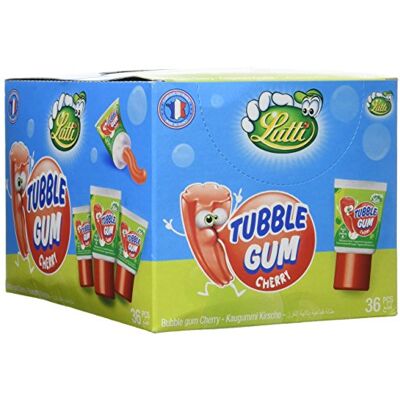 Lutti Présentoir 36 Tubble Gum Cherry 1,260 kg - Publicité Lutti Présentoir 36 Tubble Gum Cherry 1,260 kg - Publicité