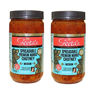 Geeta's - Mango Chutney - Medium - 1.5kg - Chutney - Publicité Geeta's - Mango Chutney - Medium - 1.5kg - Chutney - Publicité