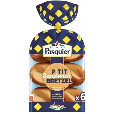 6 PAINS FAÇON BRETZEL 270G, BRIOCHE PASQUIER, LOT DE 4 - Publicité 6 PAINS FAÇON BRETZEL 270G, BRIOCHE PASQUIER, LOT DE 4 - Publicité