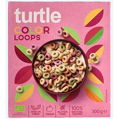 Turtle Céréales color loops 300g - Publicité Turtle Céréales color loops 300g - Publicité