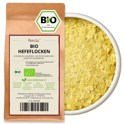 Kamelur 500g de flocons de levure BIO flocons de levure de malt vegan, flocons de levure de bière comme assaisonnement pour le parmesan et le fromage vegan flocons de levure BIO en emballage biodégradable - Publicité Kamelur 500g de flocons de levure BIO flocons de levure de malt vegan, flocons de levure de bière comme assaisonnement pour le parmesan et le fromage vegan flocons de levure BIO en emballage biodégradable - Publicité