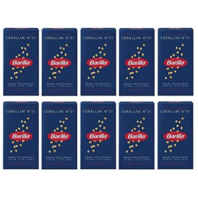 Barilla 10 x Corallini Italian Pâte n° 31. 500 g - Publicité Barilla 10 x Corallini Italian Pâte n° 31. 500 g - Publicité