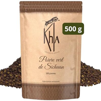 Khla Poivre de Sichuan Vert Entier Sac Poivre en Grain 500g Ingrédient Épicerie Fine Cuisine Baies de Sichuan Vertes Direct Producteur Épice d’Asie Timut Szechuan Origine Chine - Publicité Khla Poivre de Sichuan Vert Entier Sac Poivre en Grain 500g Ingrédient Épicerie Fine Cuisine Baies de Sichuan Vertes Direct Producteur Épice d’Asie Timut Szechuan Origine Chine - Publicité