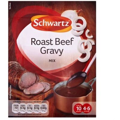 Schwartz Classic Lot de 8 sauces au bœuf 26 g - Publicité Schwartz Classic Lot de 8 sauces au bœuf 26 g - Publicité