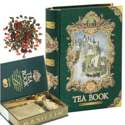 Basilur - Tea Book Vol. III - Ceylan vert - Fraise - Thé - Publicité Basilur - Tea Book Vol. III - Ceylan vert - Fraise - Thé - Publicité