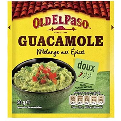 Old El Paso Guacamole Mélange aux Épices Doux 20g (lot de 6) - Publicité Old El Paso Guacamole Mélange aux Épices Doux 20g (lot de 6) - Publicité