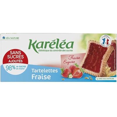 KARÉLÉA CONTRÔLE DES SUCRES TARTELETTES FRAISE SANS SUCRES AUJOUTÉS ÉTUI + SACHET 145G, KARELEA, LOT DE 3 - Publicité KARÉLÉA CONTRÔLE DES SUCRES TARTELETTES FRAISE SANS SUCRES AUJOUTÉS ÉTUI + SACHET 145G, KARELEA, LOT DE 3 - Publicité