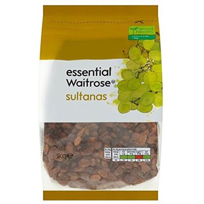 Waitrose Sultanas Essential 1kg - Publicité Waitrose Sultanas Essential 1kg - Publicité