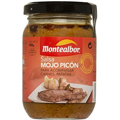 MONTEALBOR Salsa Mojo Picón Motealbor 180g - Publicité MONTEALBOR Salsa Mojo Picón Motealbor 180g - Publicité