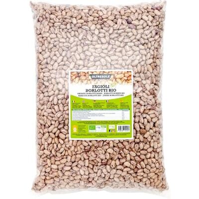 OLTRESOLE , Haricots Borlotti Bio 5 Kg, Légumineuses séchées biologiques issues de la culture contrôlée, idéales pour les salades, les soupes et les plats d'accompagnement, format pratique - Publicité OLTRESOLE , Haricots Borlotti Bio 5 Kg, Légumineuses séchées biologiques issues de la culture contrôlée, idéales pour les salades, les soupes et les plats d'accompagnement, format pratique - Publicité