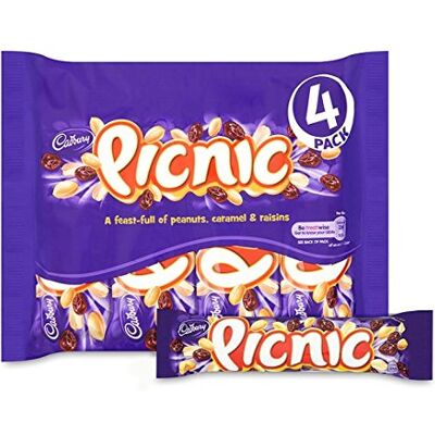 Cadbury Pique-nique (4 x 38 g) Lot de 6 - Publicité Cadbury Pique-nique (4 x 38 g) Lot de 6 - Publicité