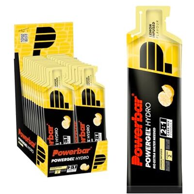 Powerbar PowerGel Hydro Lemon Infused 24x67ml Gel énergétique riche en glucides Sodium Sans caféine - Publicité Powerbar PowerGel Hydro Lemon Infused 24x67ml Gel énergétique riche en glucides Sodium Sans caféine - Publicité