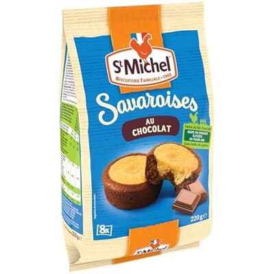 St Michel Savaroises Chocolat 220G Lot De 4 Livraison Gratuite - Publicité St Michel Savaroises Chocolat 220G Lot De 4 Livraison Gratuite - Publicité