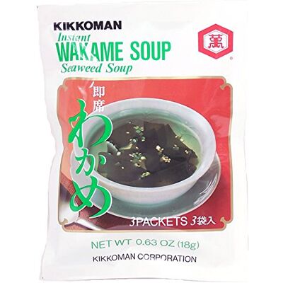 Kikkoman Soupe Wakame instantanée 18g Japon JCF0008 - Publicité Kikkoman Soupe Wakame instantanée 18g Japon JCF0008 - Publicité