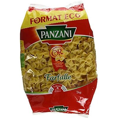 PANZANI Farfalle 1Kg (lot de 5) - Publicité PANZANI Farfalle 1Kg (lot de 5) - Publicité