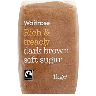 Waitrose Dark Brown Soft Sugar 1kg - Publicité Waitrose Dark Brown Soft Sugar 1kg - Publicité