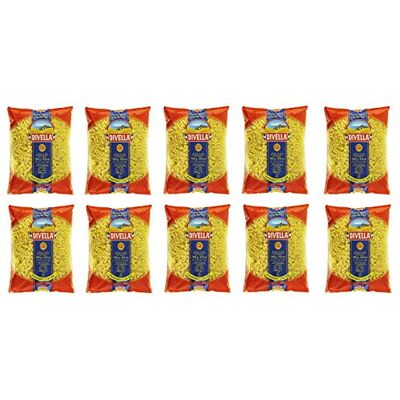 Divella Lot de 10 pâtes 100 % italiennes N°64 Paternostini Lisci 500 g - Publicité Divella Lot de 10 pâtes 100 % italiennes N°64 Paternostini Lisci 500 g - Publicité