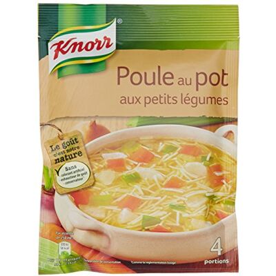 Knorr Soupe Poule au Pot aux Petits Légumes pour 4 Personnes 72 g - Publicité Knorr Soupe Poule au Pot aux Petits Légumes pour 4 Personnes 72 g - Publicité
