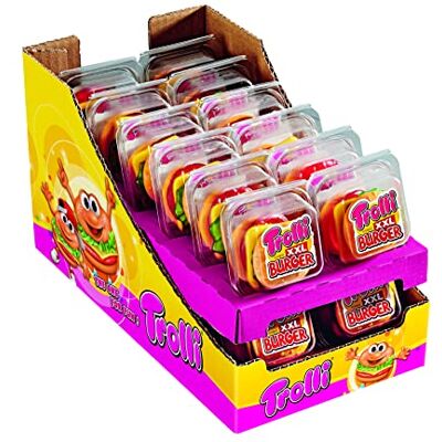 Trolli Mega Burger Candy 50gm x 24 - Publicité Trolli Mega Burger Candy 50gm x 24 - Publicité