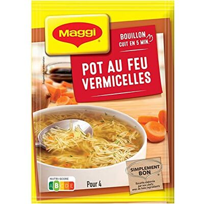 Maggi NESTLE Soupe Saveur À L'Ancienne Au Feu Aux Vermicelles 57G ( Lot De 4 ) - Publicité Maggi NESTLE Soupe Saveur À L'Ancienne Au Feu Aux Vermicelles 57G ( Lot De 4 ) - Publicité
